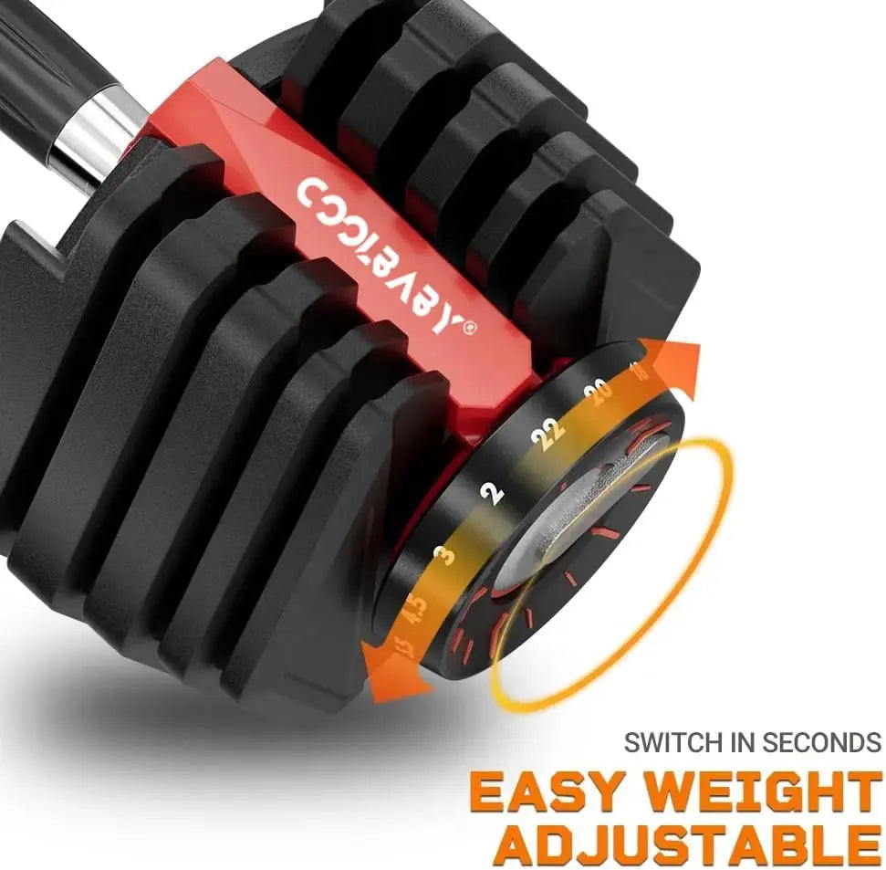Adjustable Dumbbells Set – Customizable Weight Training for Home & Gym SooQza