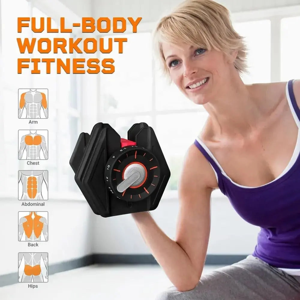 Adjustable Dumbbells Set – Customizable Weight Training for Home & Gym SooQza