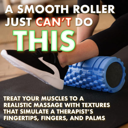 Foam Roller – Medium Density Deep Tissue Massage Roller for Back, Legs & Trigger Point Therapy SooQza